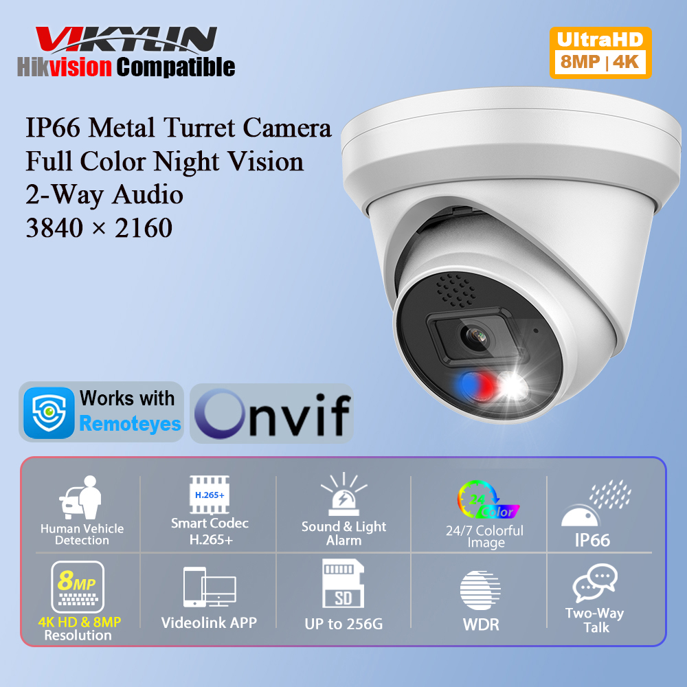 Home Improvement Videos - Vikylin 4K 8MP Alarm Tam Renkli