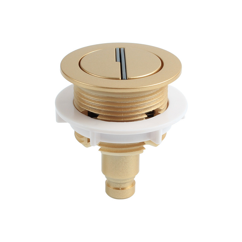 Toilet Flush Valve - Krom 38mm ABS Kaplama, Çift Basmalı
