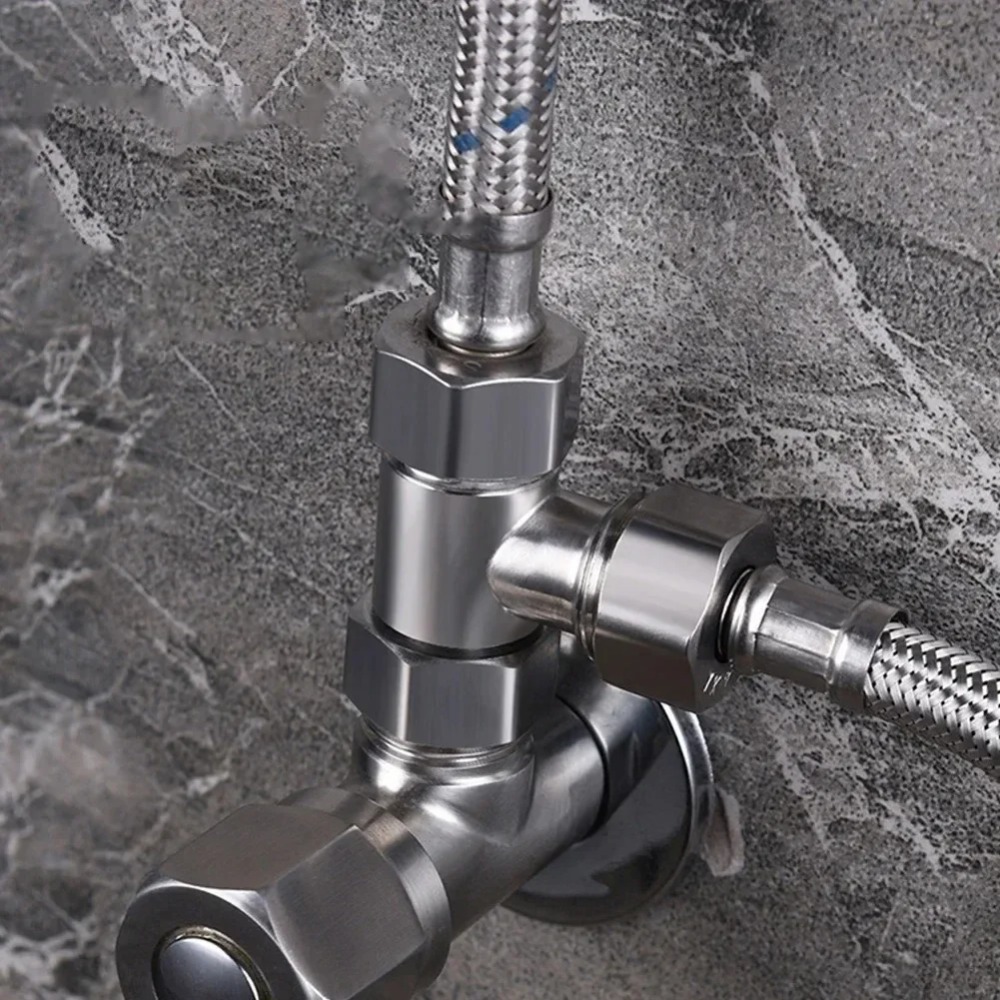 Toilet Flush Valve - G1/2 Paslanmaz Çelik T Adaptör Yönlendirme
