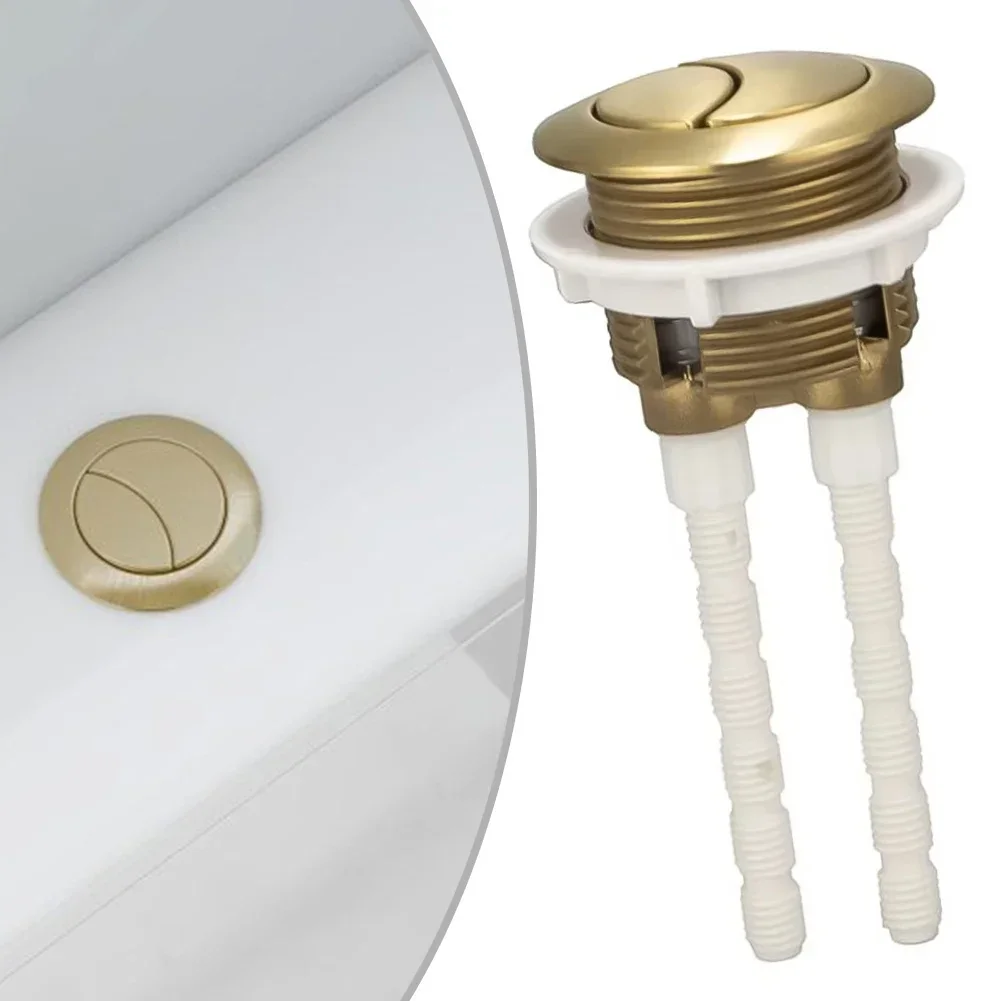 Toilet Flush Valve - 1 adet 38mm Fırçalanmış Pirinç Altın