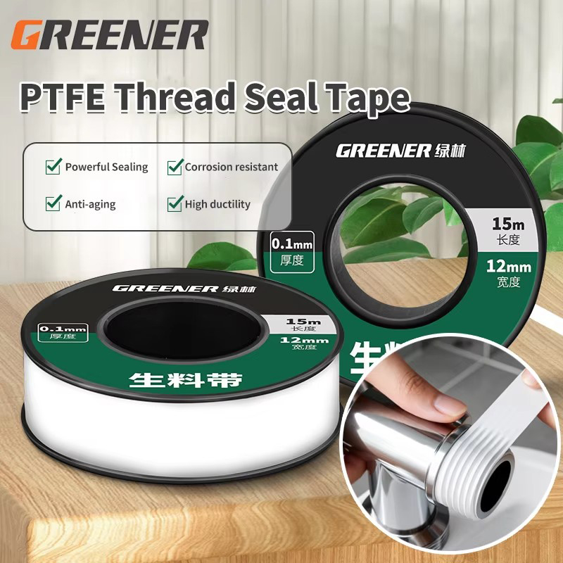 Plumbing Tape Ptfe - GREENERY 15m Sıhhi Tesisat Sızdırmazlık Bandı