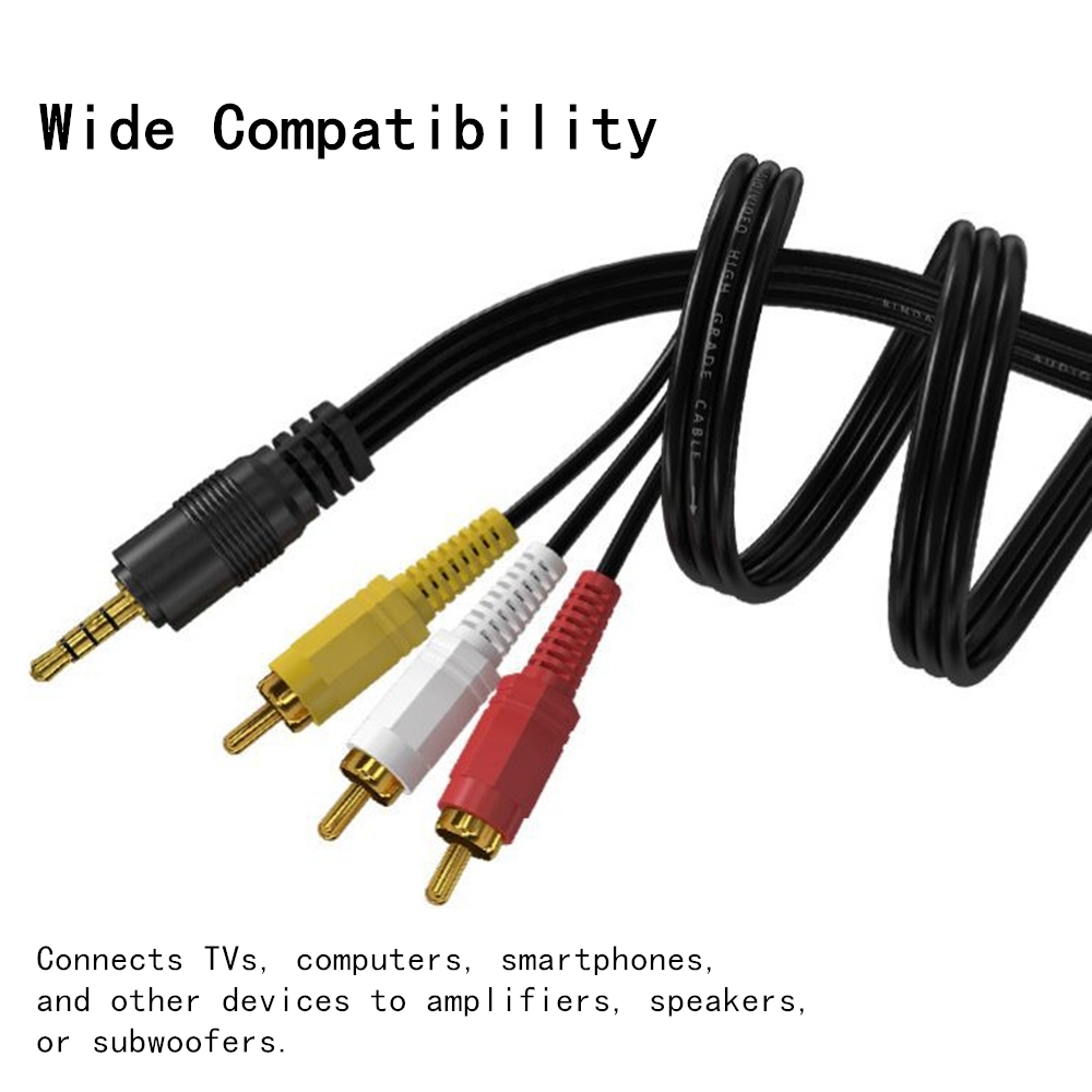 Home Improvement Videos - 3.5mm 3 RCA Ses Video Kablosu