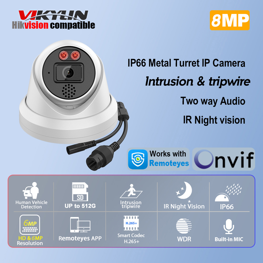 Home Improvement Videos - Vikylin 8MP IR Gece Görüşlü IP