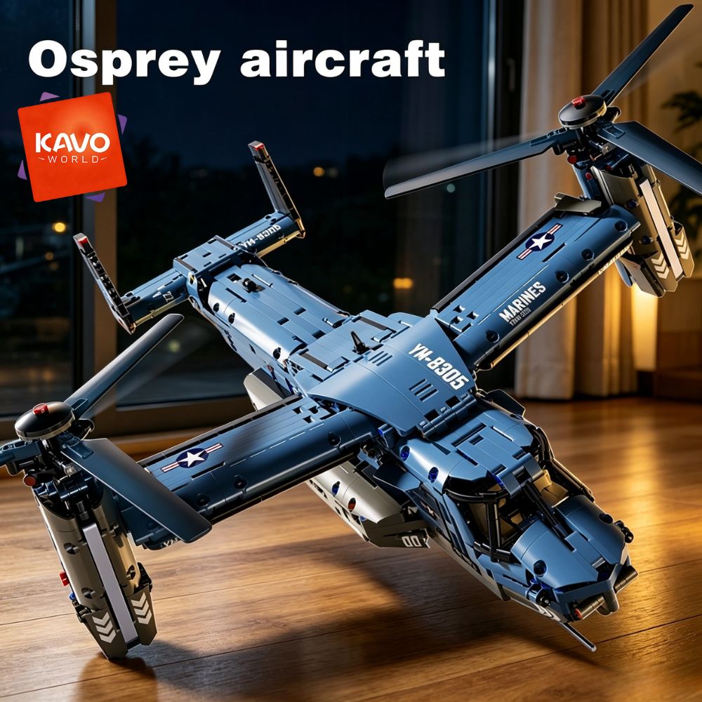 Home Improvement By - KAVOWORLD 1486 Parça V-22 Osprey Tiltrotor