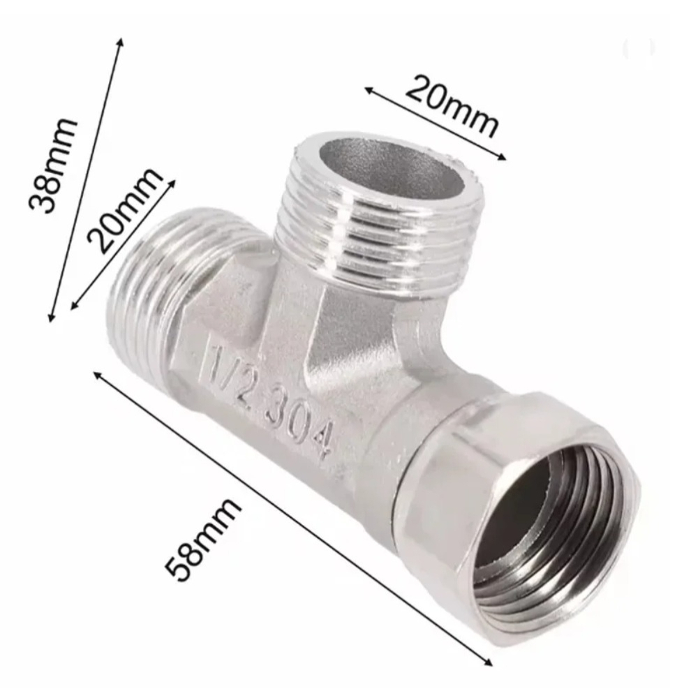 G1/2 Paslanmaz Çelik T Adaptör - Toilet Flush Valve incelemesi ve fiyatı