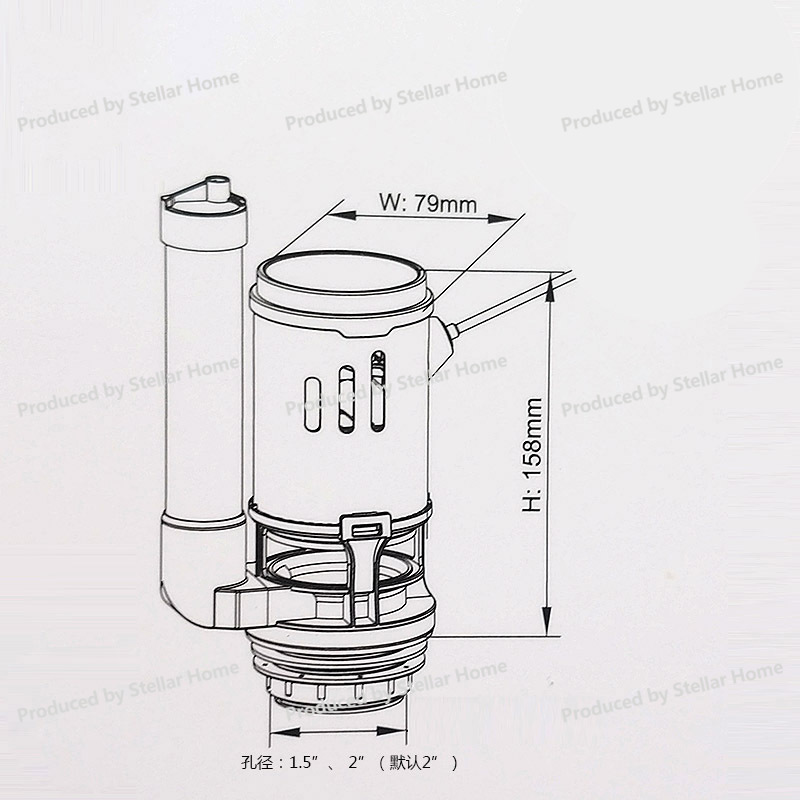 Ön Anahtar Tipi Kablolu Kumand - Toilet Flush Valve incelemesi ve fiyatı
