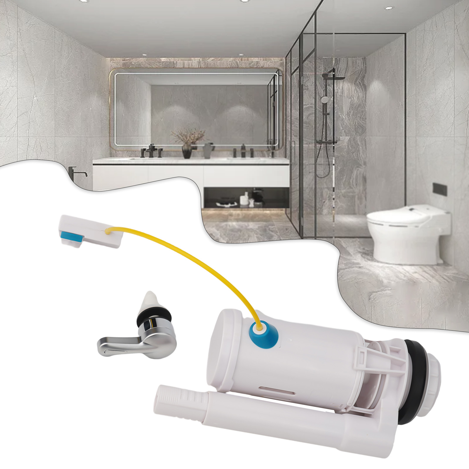 Kontrollü Çift Tahliye Valfi P - Toilet Flush Valve incelemesi ve fiyatı