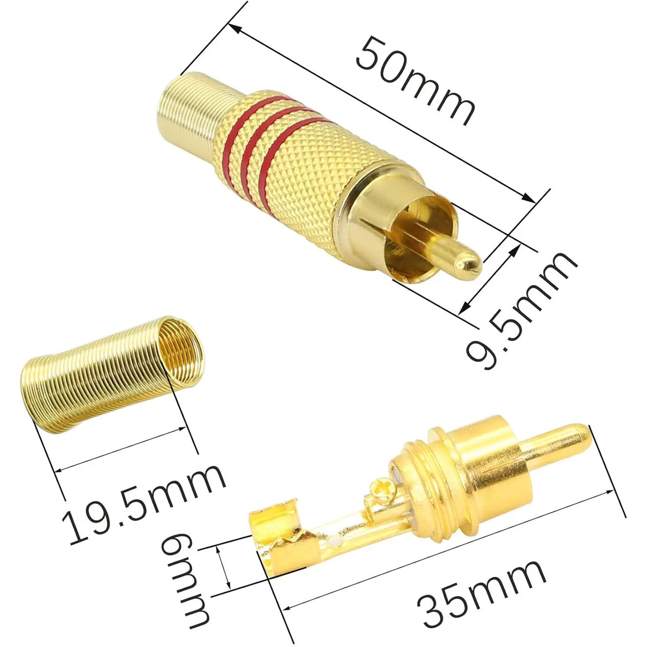 4 adet RCA fiş altın kaplama l - Home Improvement Videos incelemesi ve fiyatı